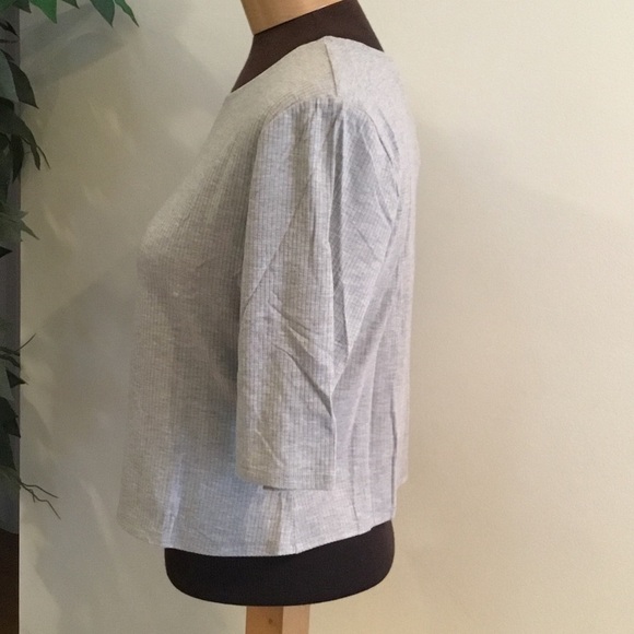 POPSUGAR NWT cropped length XL ribbed top - Picture 8 of 8